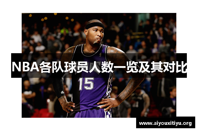 NBA各队球员人数一览及其对比